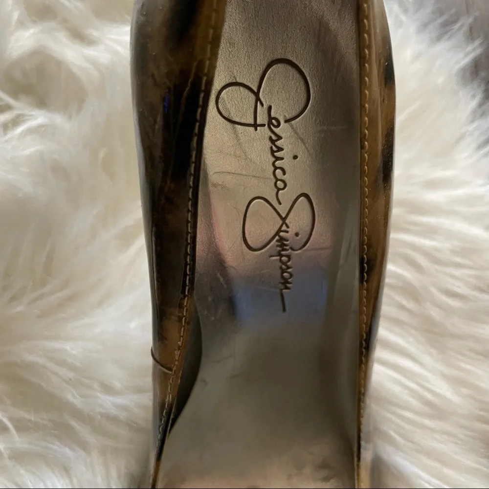 Jessica Simpson cheetah print Patent Leather Heels - Picture 2 of 8